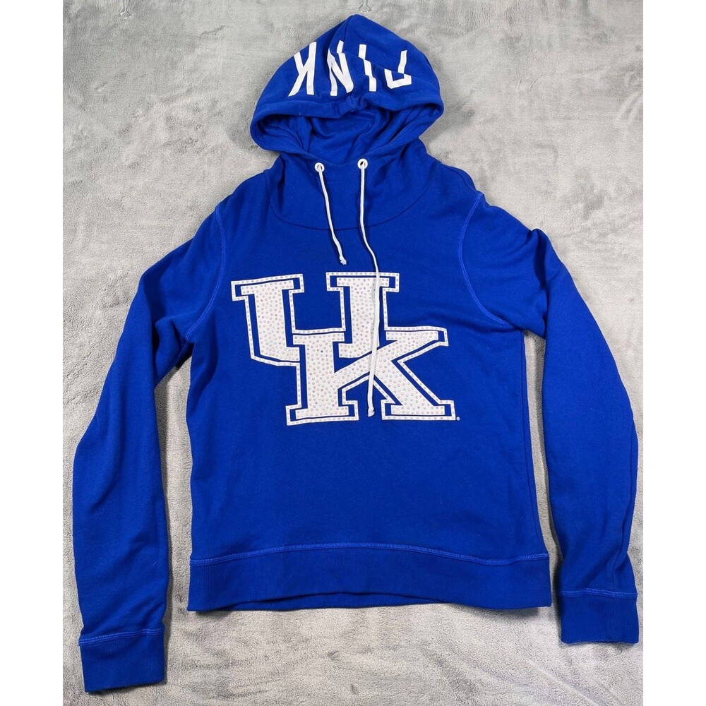 Victorias Secret Pink Kentucky Wildcats Hoodie Womens Blue Large 5th & Ocean